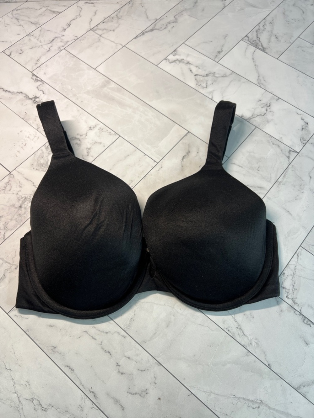 NWOT Cacique Lane Bryant Womens Full Coverage Bra Black UNDERWIRE 34D